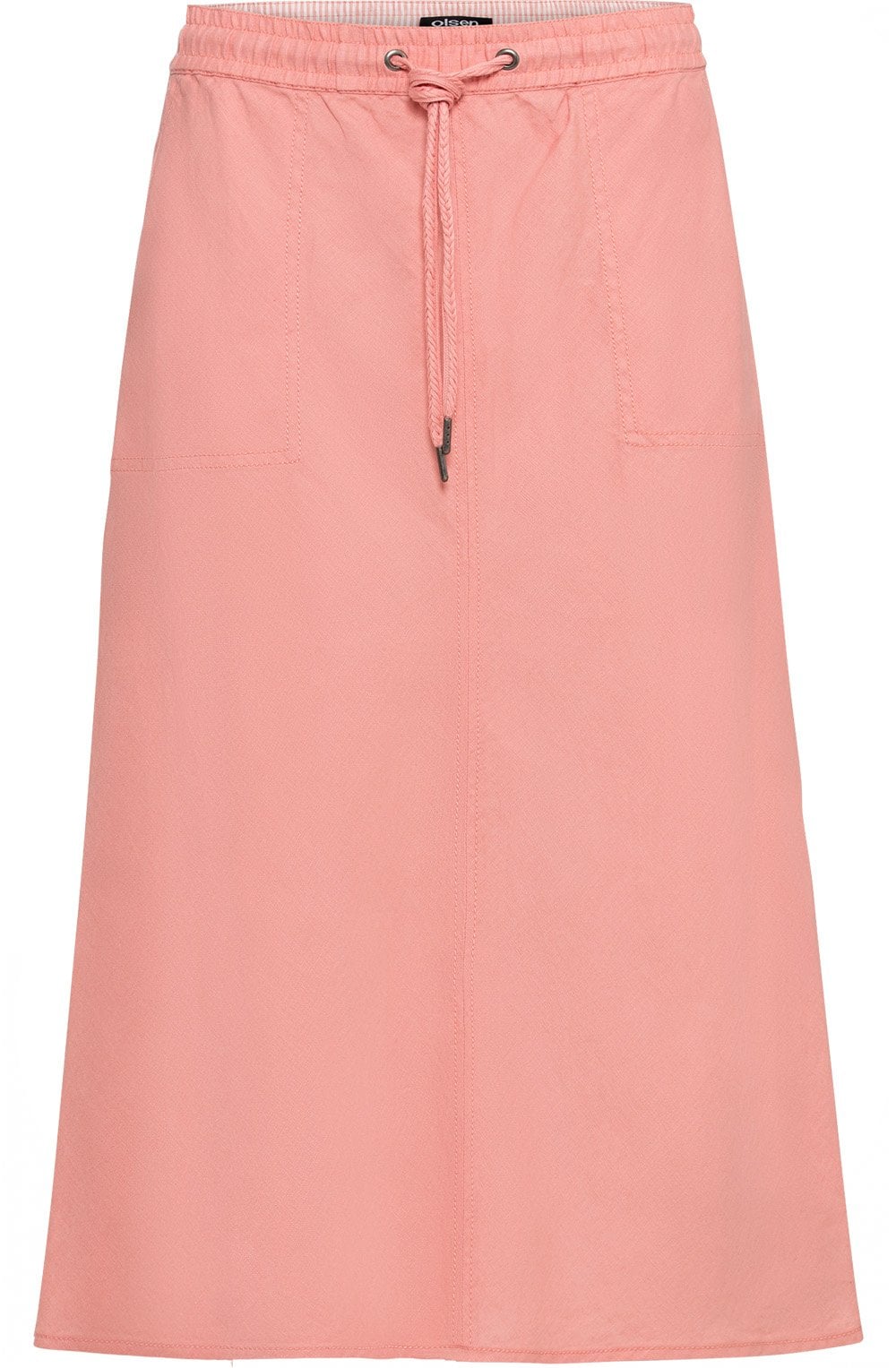 Peach Blush Linen Skirt
