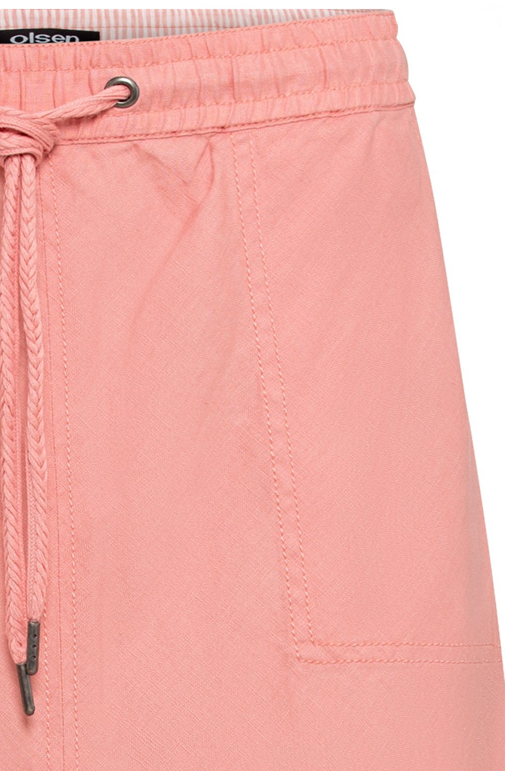 Peach Blush Linen Skirt