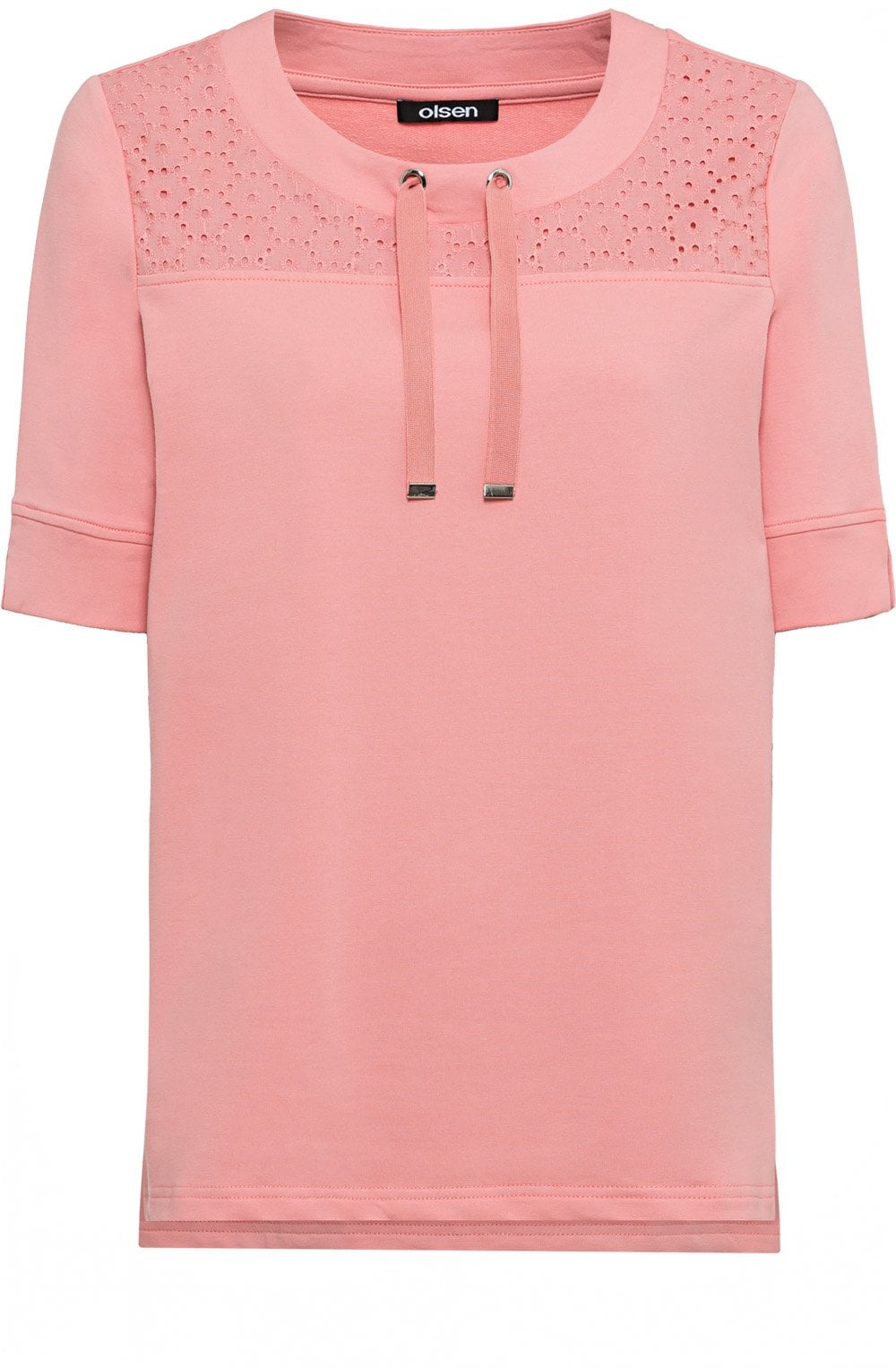 Peach Blush Sweatshirt Style Top