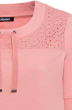Peach Blush Sweatshirt Style Top