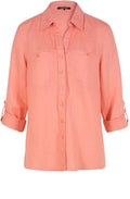 Peach Linen Blouse