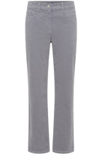 Pearl Grey Corduroy Lisa Straight Trousers
