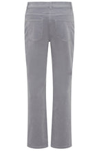 Pearl Grey Corduroy Lisa Straight Trousers