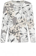 Pearl Grey Edda Floral Top