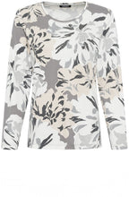 Pearl Grey Edda Floral Top