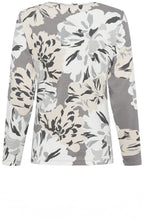 Pearl Grey Edda Floral Top