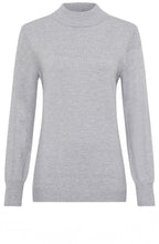 Pearl Grey Eva Turtle Neck Jumper