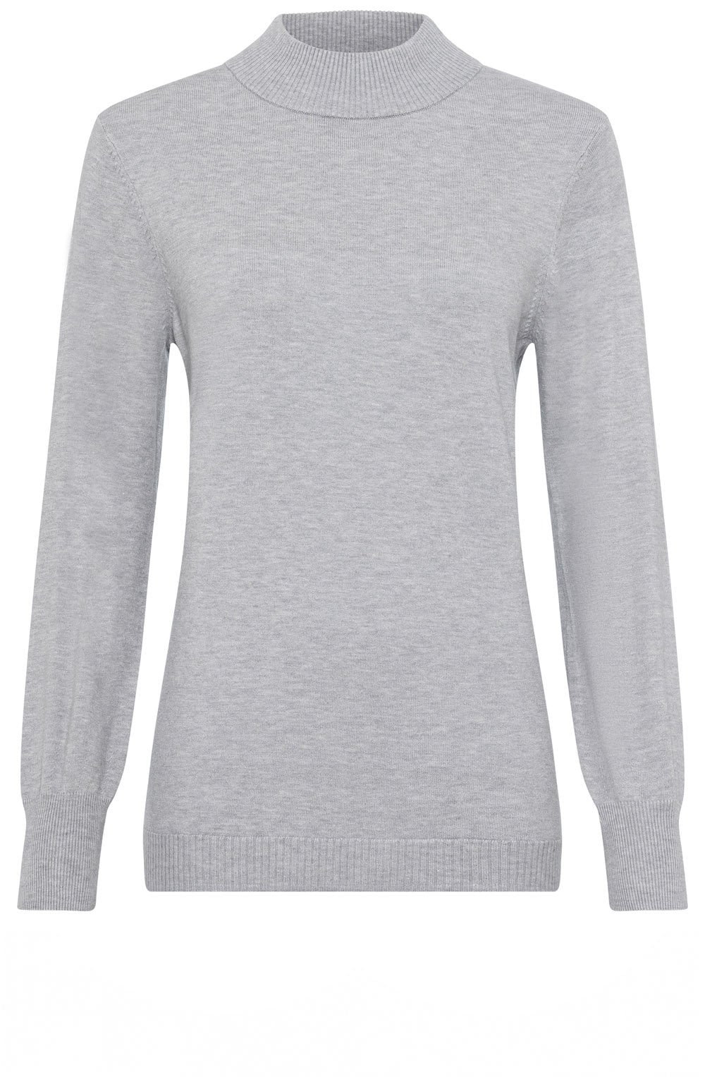 Pearl Grey Eva Turtle Neck Jumper