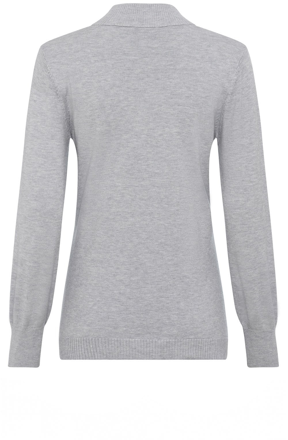 Pearl Grey Eva Turtle Neck Jumper