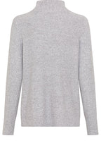 Pearl Grey Half Zip Henny Jumper