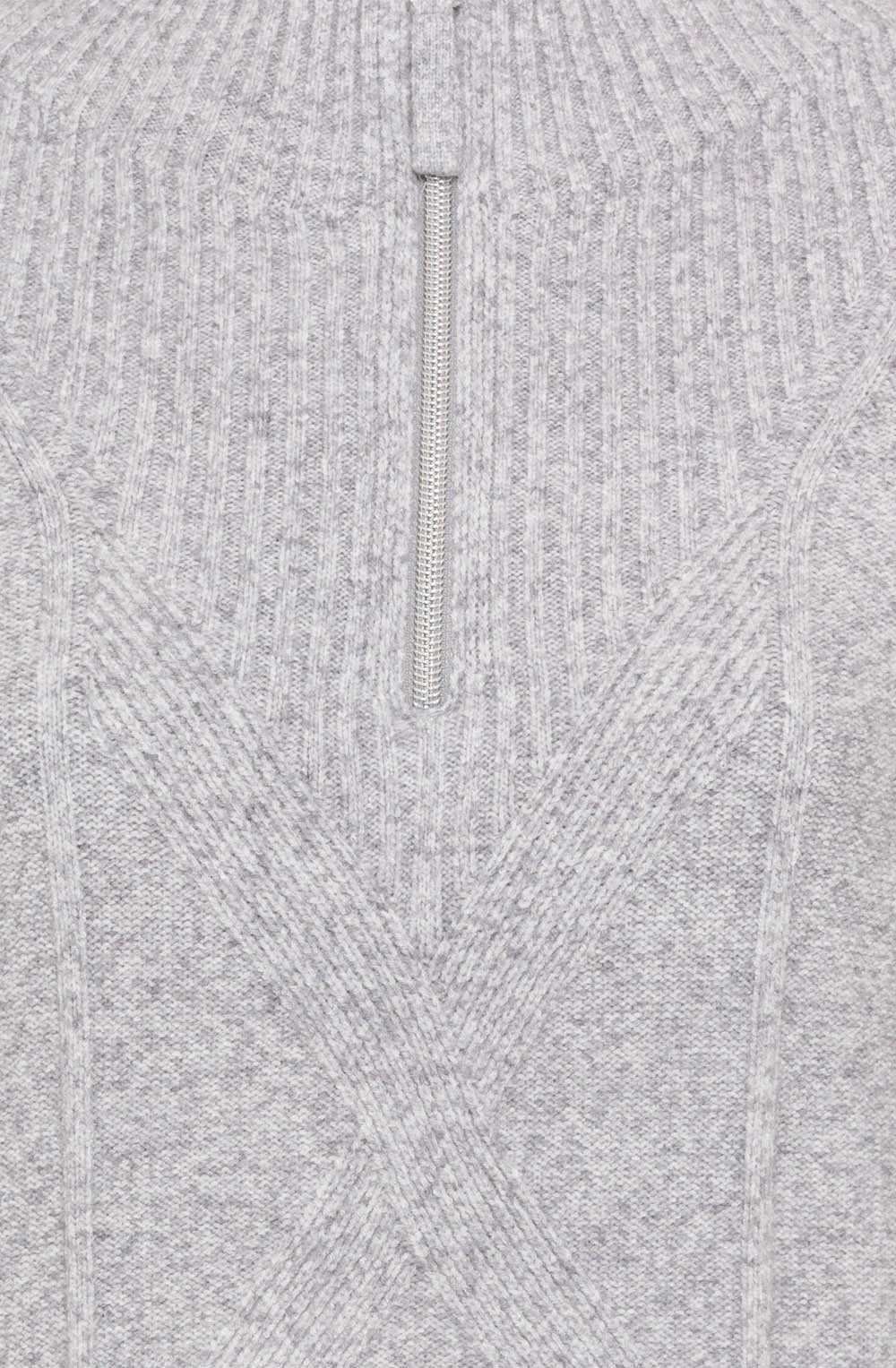 Pearl Grey Half Zip Henny Jumper