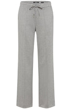 Pearl Grey Herringbone Anna Trousers