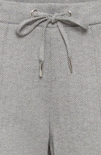 Pearl Grey Herringbone Anna Trousers
