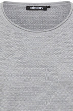 Pearl Grey Horizontal Ribbed Henny Jumper