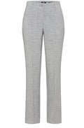 Pearl Grey Mona Straight Leg Trousers