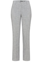 Pearl Grey Mona Straight Leg Trousers