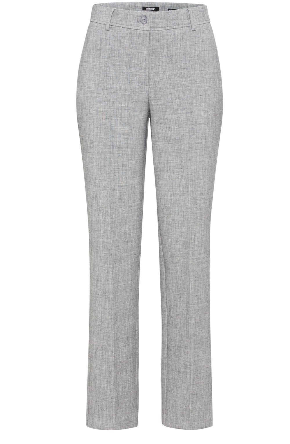 Pearl Grey Mona Straight Leg Trousers