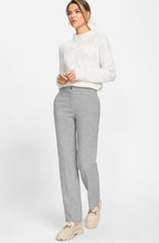 Pearl Grey Mona Straight Leg Trousers