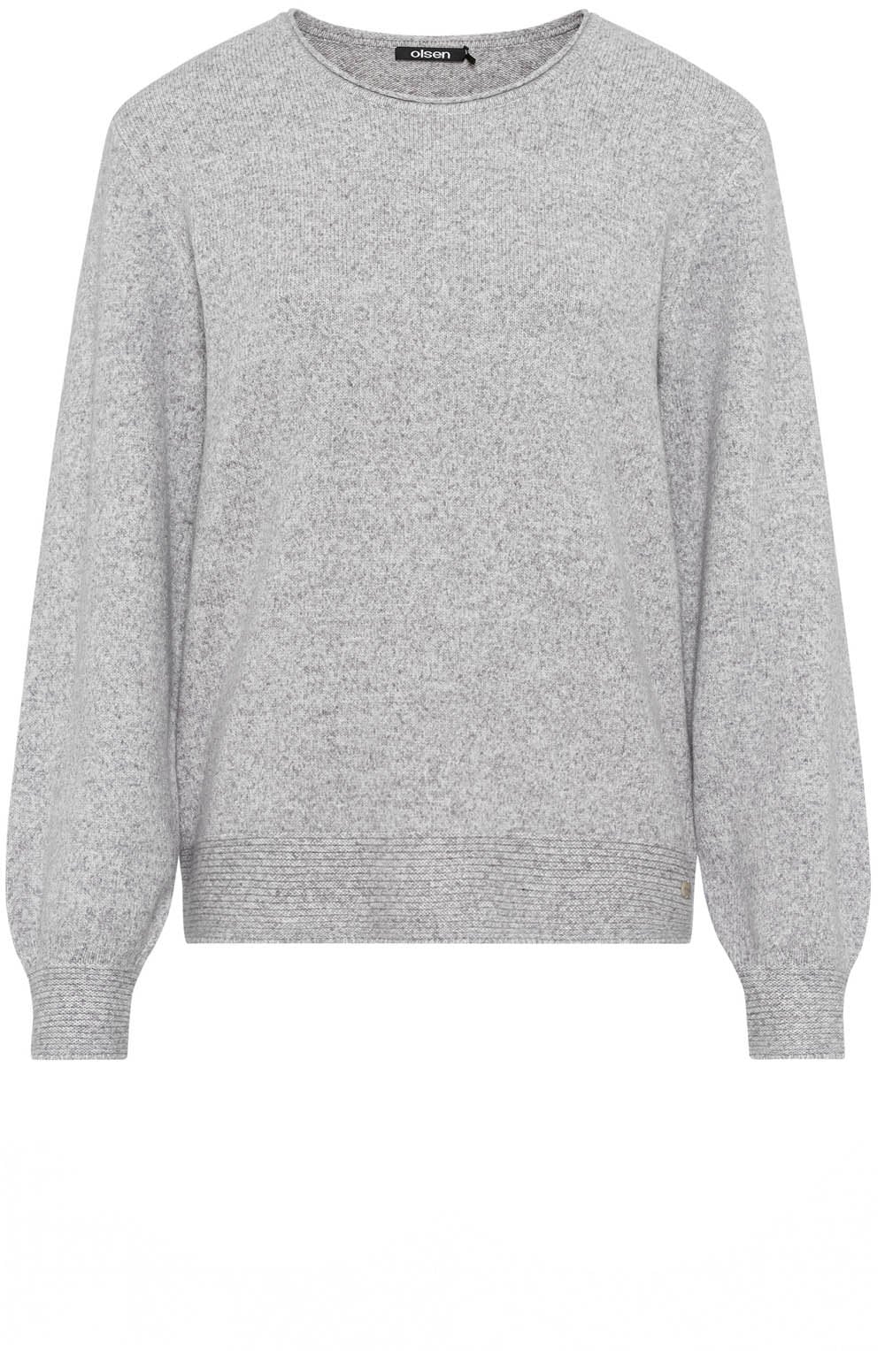 Pearl Grey Round Neck Henny Jumper