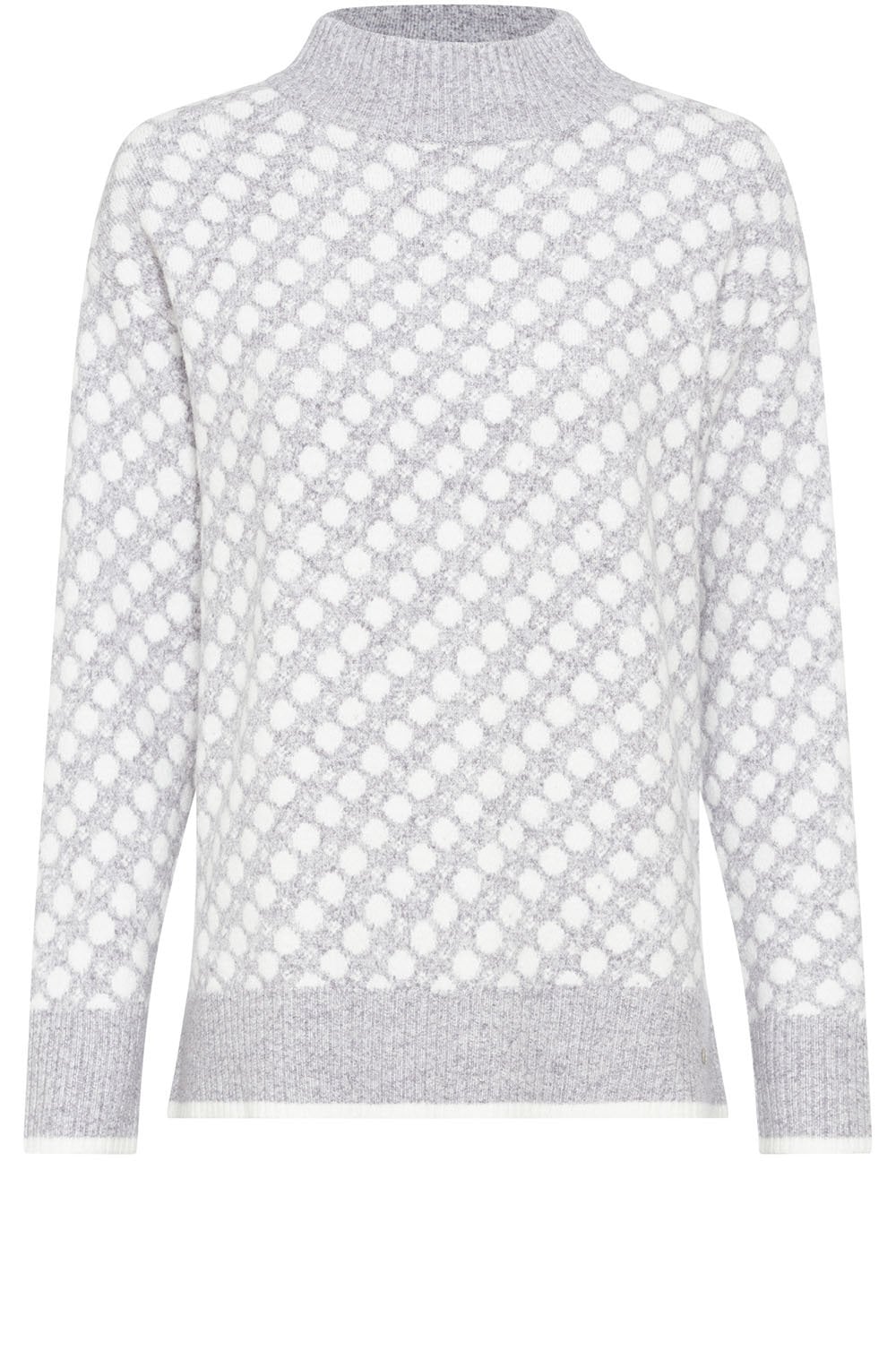 Pearl Grey Spotted Cora Jumper