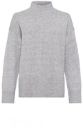 Pearl Grey Stand Up Collar Cora Jumper