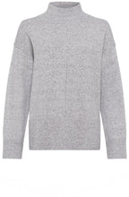 Pearl Grey Stand Up Collar Cora Jumper
