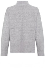 Pearl Grey Stand Up Collar Cora Jumper