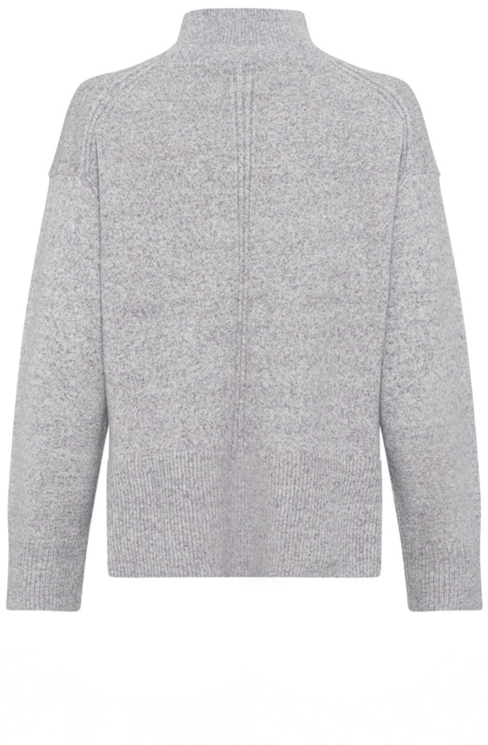 Pearl Grey Stand Up Collar Cora Jumper
