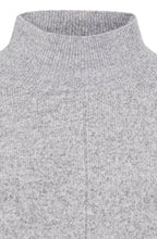 Pearl Grey Stand Up Collar Cora Jumper