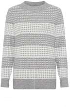 Pearl Grey Waffle Knit Henny Jumper