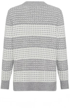 Pearl Grey Waffle Knit Henny Jumper