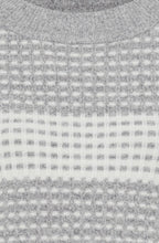 Pearl Grey Waffle Knit Henny Jumper