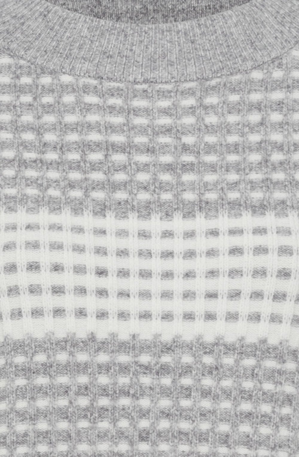Pearl Grey Waffle Knit Henny Jumper