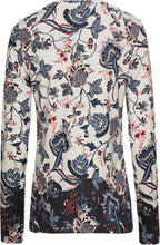 Pebble and Navy Floral Top