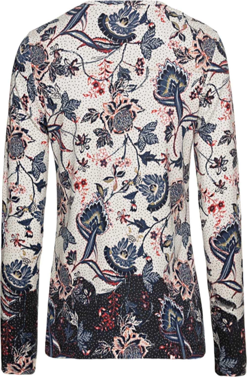 Pebble and Navy Floral Top