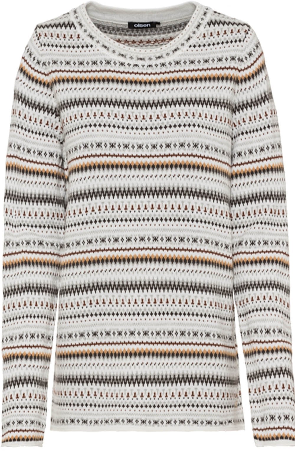 Pebble Knit Fairisle Pattern Jumper
