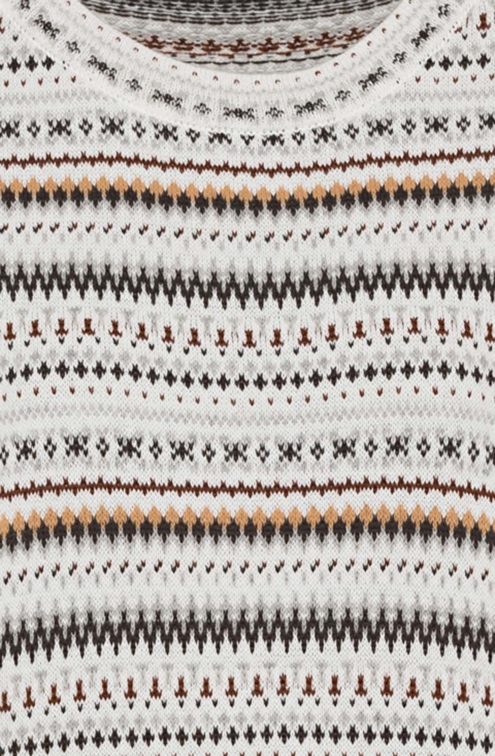 Pebble Knit Fairisle Pattern Jumper