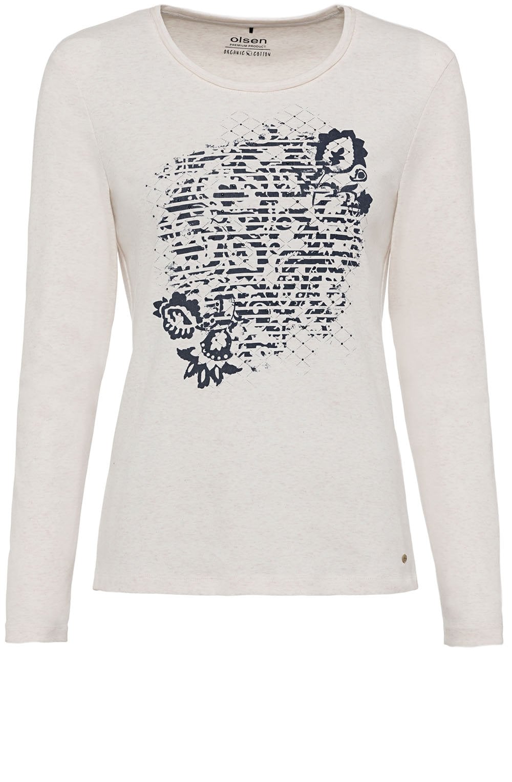 Pebble with navy Design Top