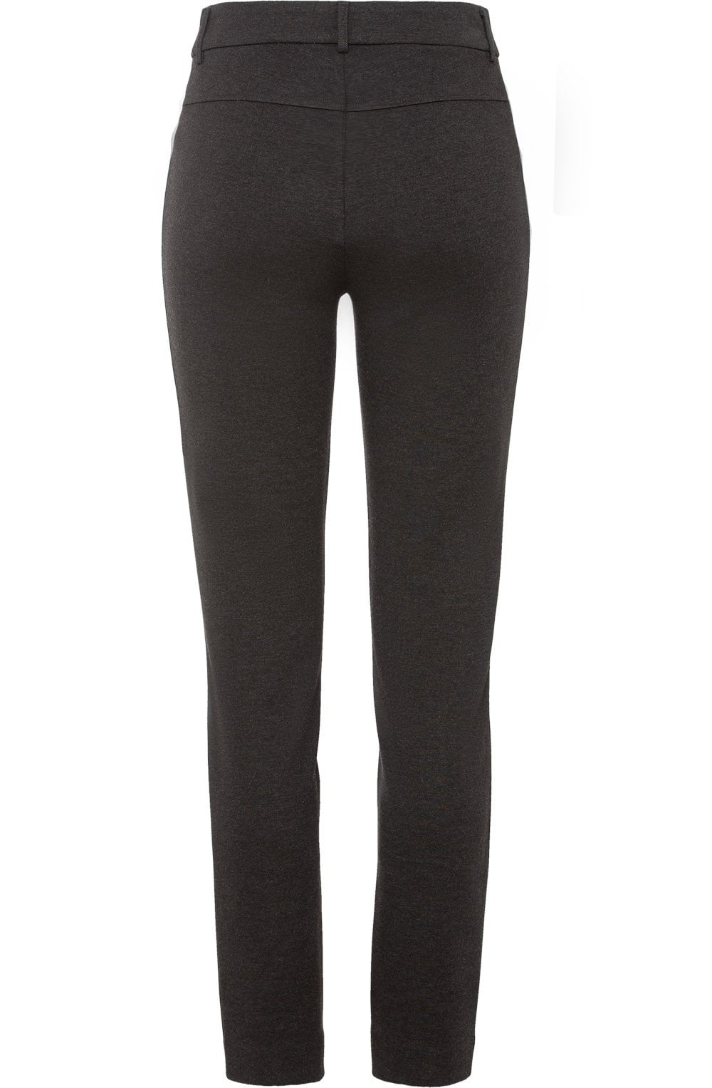 Pia Dark Grey Slim Fit Jersey Trousers