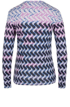Pink & Blue Patterned Top