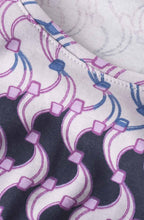 Pink & Blue Patterned Top