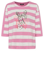 Pink Butterfly Design Sweatshirt