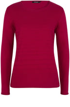 Pink Contrasting Knit Sweater