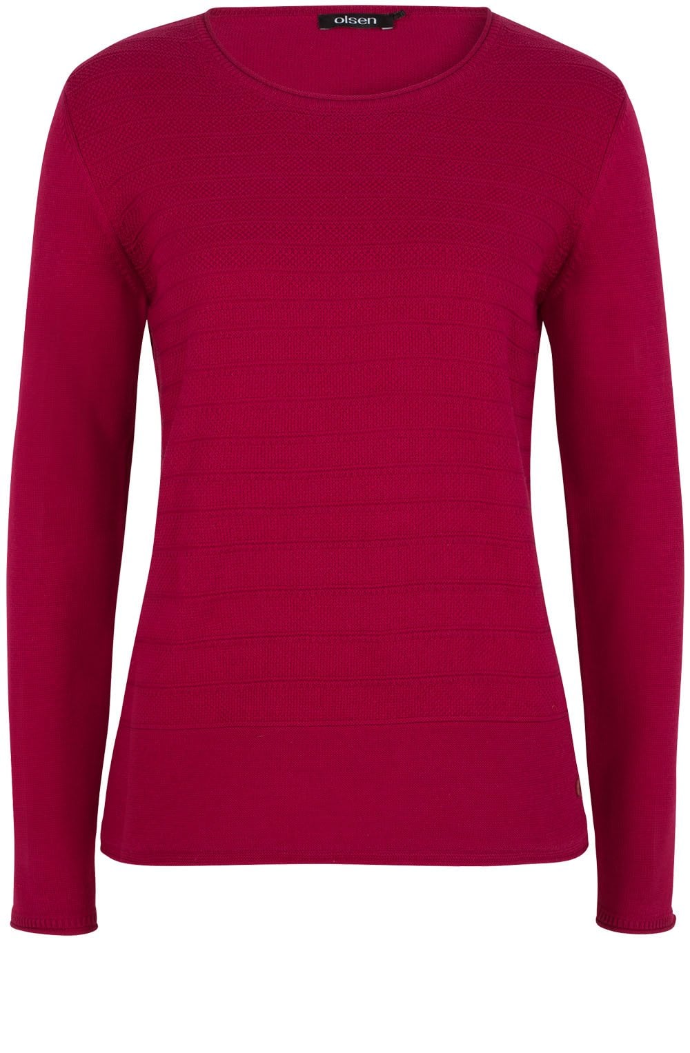 Pink Contrasting Knit Sweater