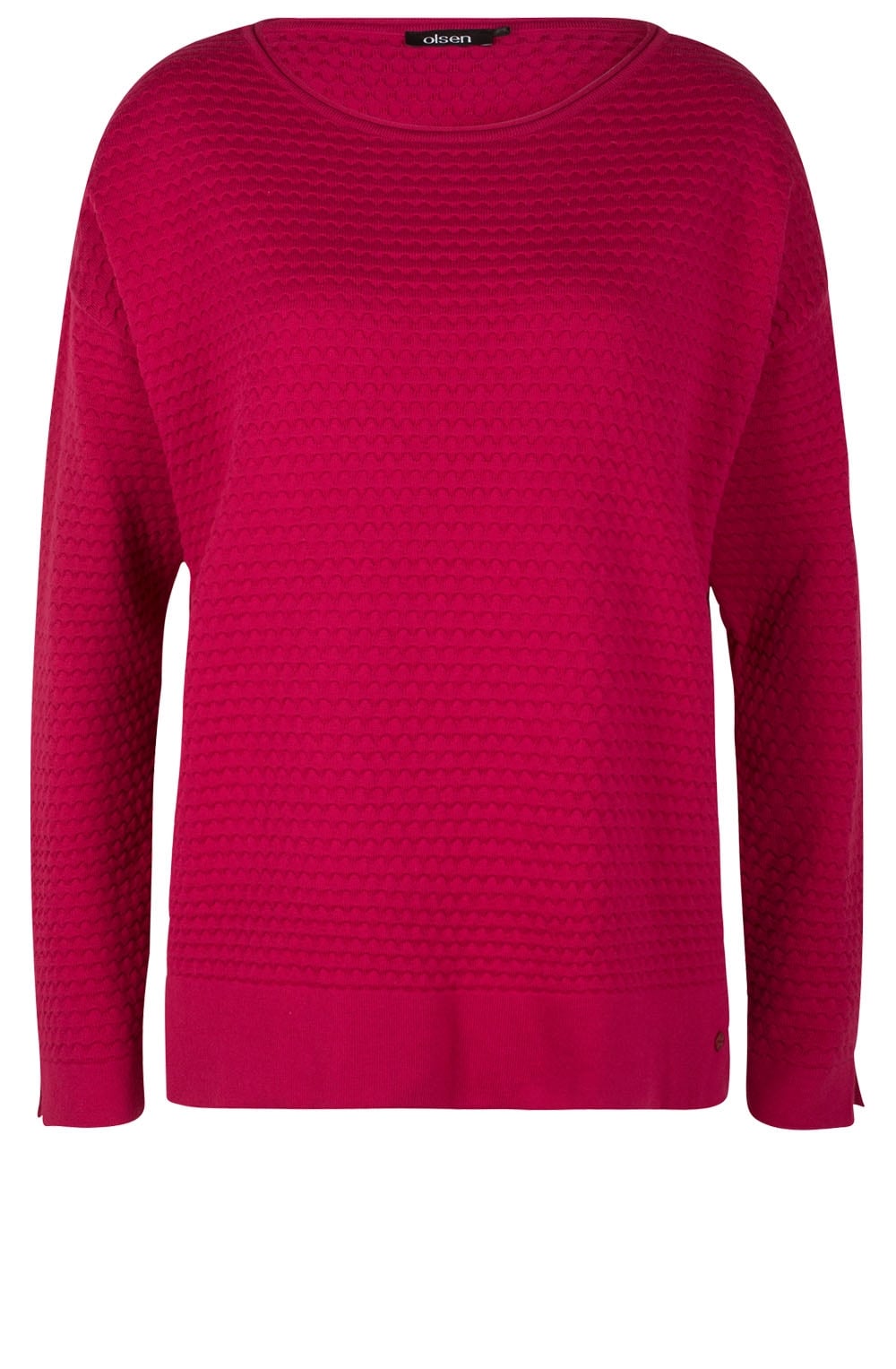 Pink Embossed Sweater