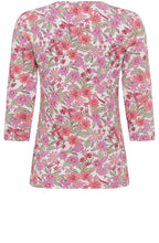Pink Floral Sleeve Top