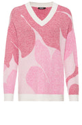 Pink Floral Design Soft Knit Jumper