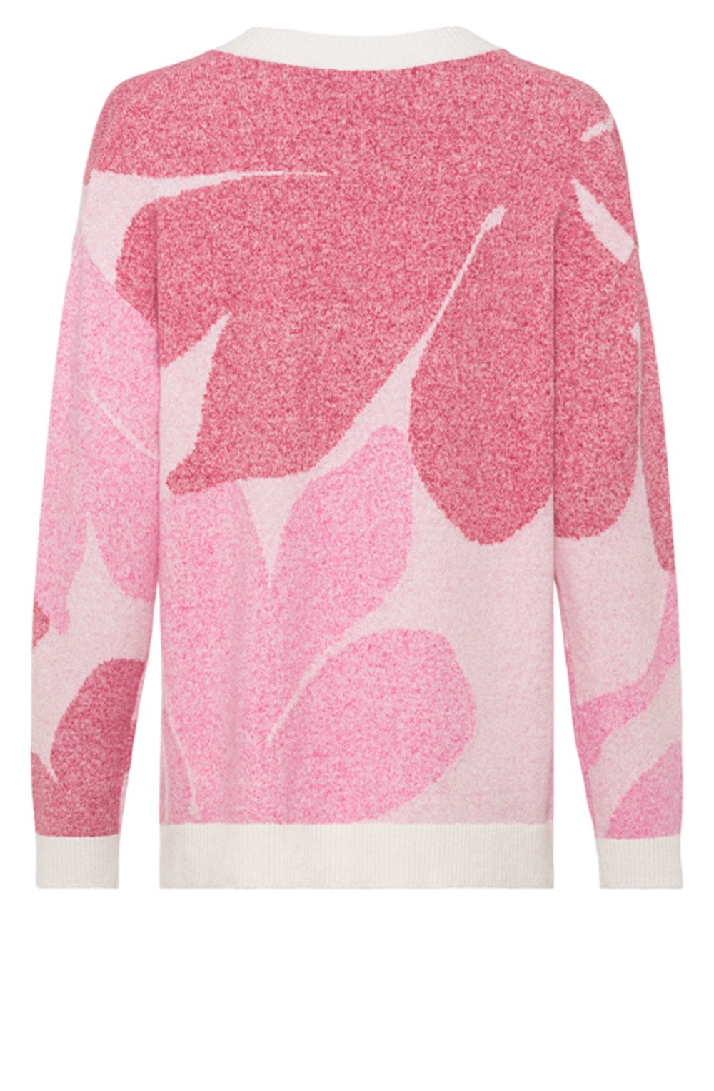 Pink Floral Design Soft Knit Jumper