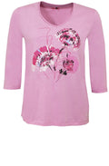 Pink Floral Design Top