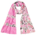 Pink Floral Life Motion Lightweight Scarf